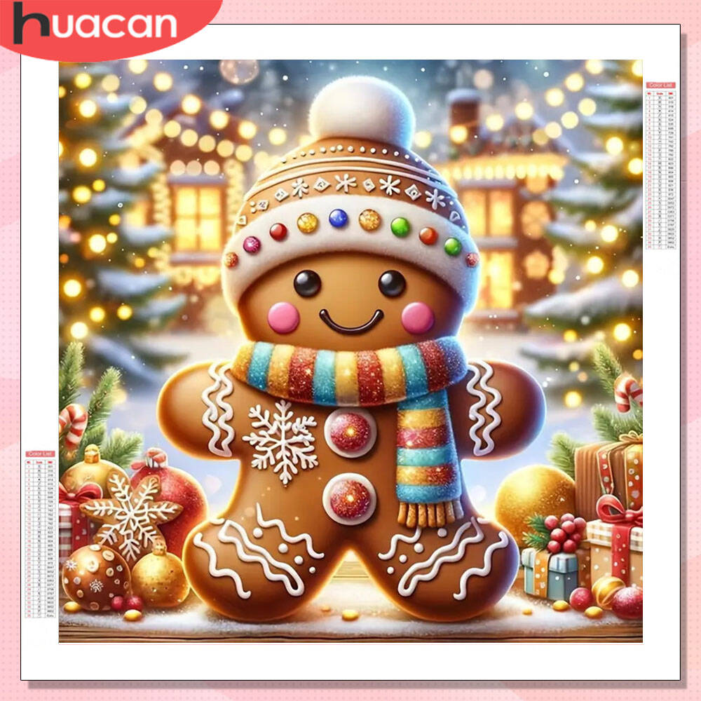 Photo Mosaic Print - HUACAN Diamant-Gemälde, komplette Kits, Baum, Weihnachten,