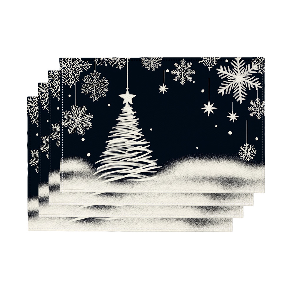 4-teiliges Set mit festlichen  – Family Tree Print Bewertung und Preis