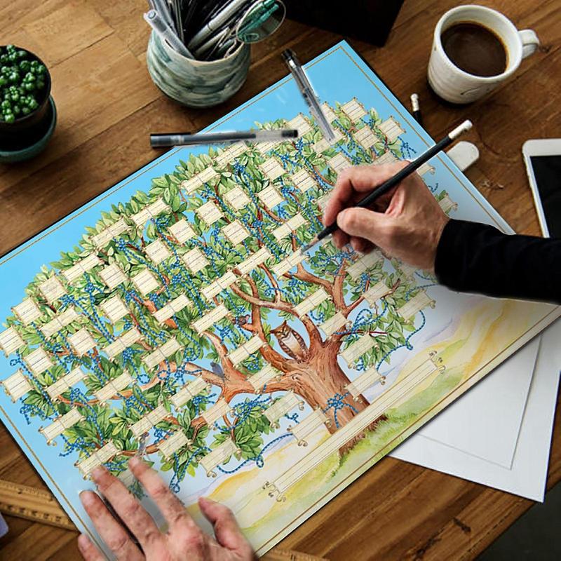 Ausfüllbares Stammbaum-Diagram – Family Tree Print Bewertung und Preis