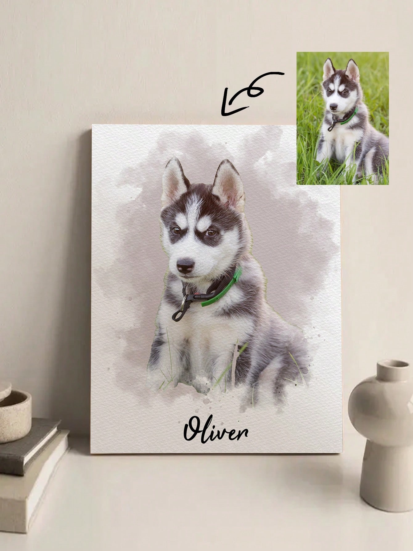 Personalisierter Aquarell-Haus – Pet Portrait Custom Bewertung und Preis