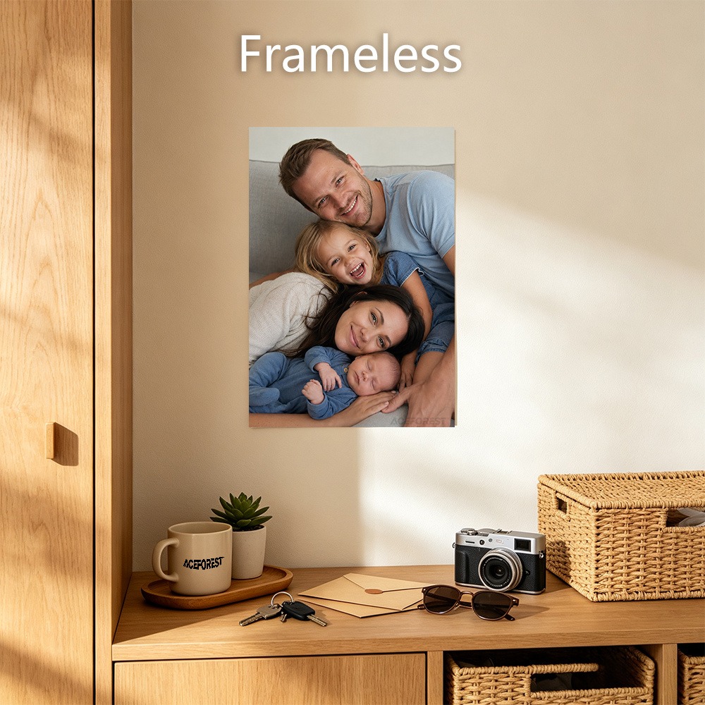 2D Personalisierte Foto-Leinwa – Engraved Wood Frame Bewertung und Preis